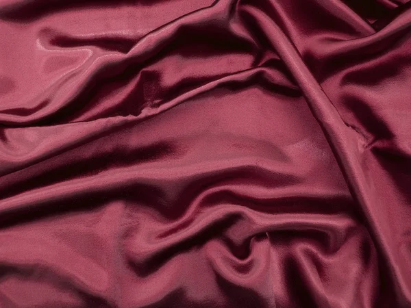 Tissu satin rouge naturel — Photo