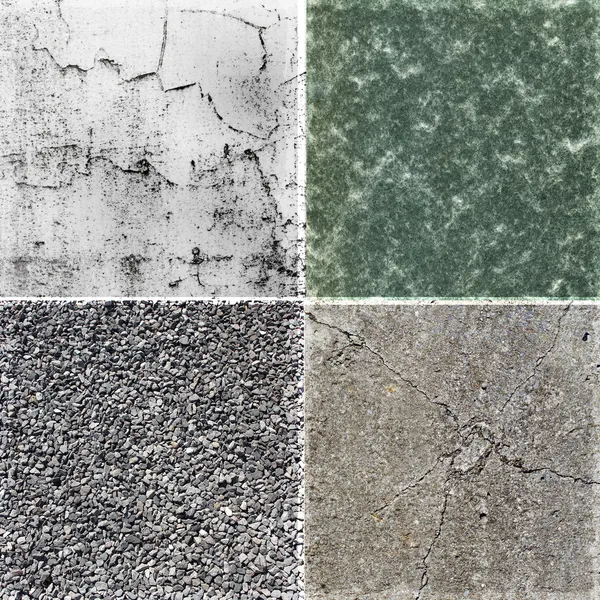 Collection of rough stone background tex — Stock Photo, Image
