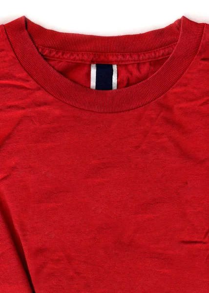 タグやラベルの赤の t シャツ デザイン — ストック写真