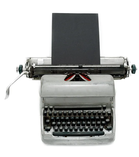 Vintage alte Schreibmaschine gegen eine weiße — Stockfoto