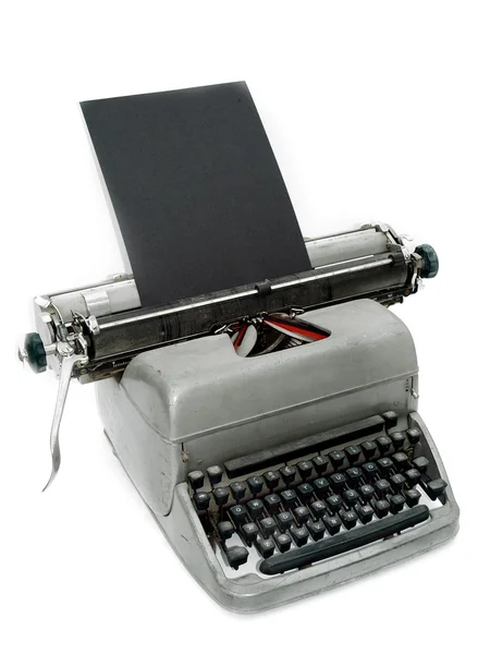 Vintage alte Schreibmaschine gegen eine weiße — Stockfoto