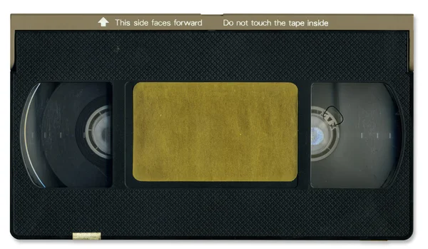 Oude video cassette tape voorste inclusief — Stockfoto