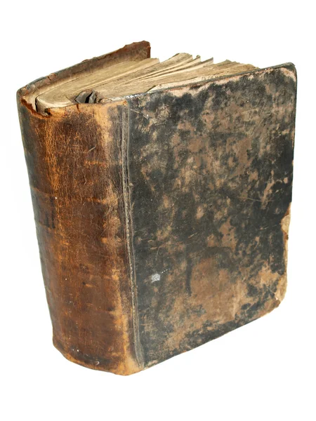 Vintage livro velho quebrado isolado contra — Fotografia de Stock
