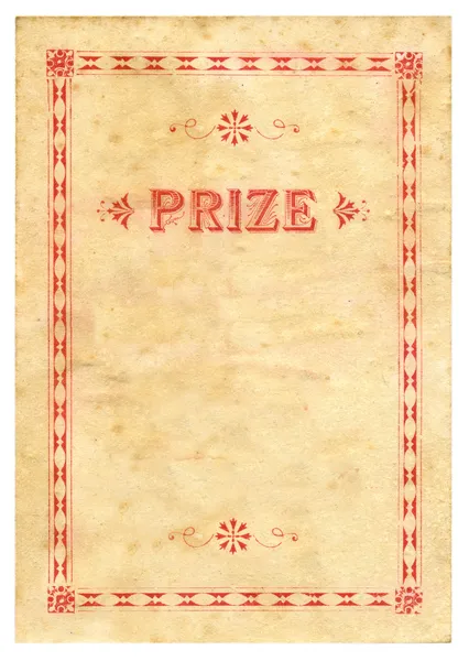 stock image Vintage Prize Certificate Paper Texture