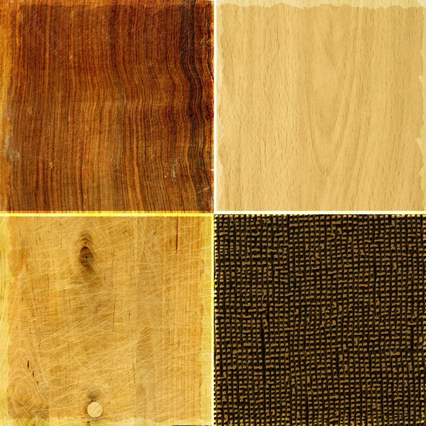 Сборник текстур грубой древесины — стоковое фото