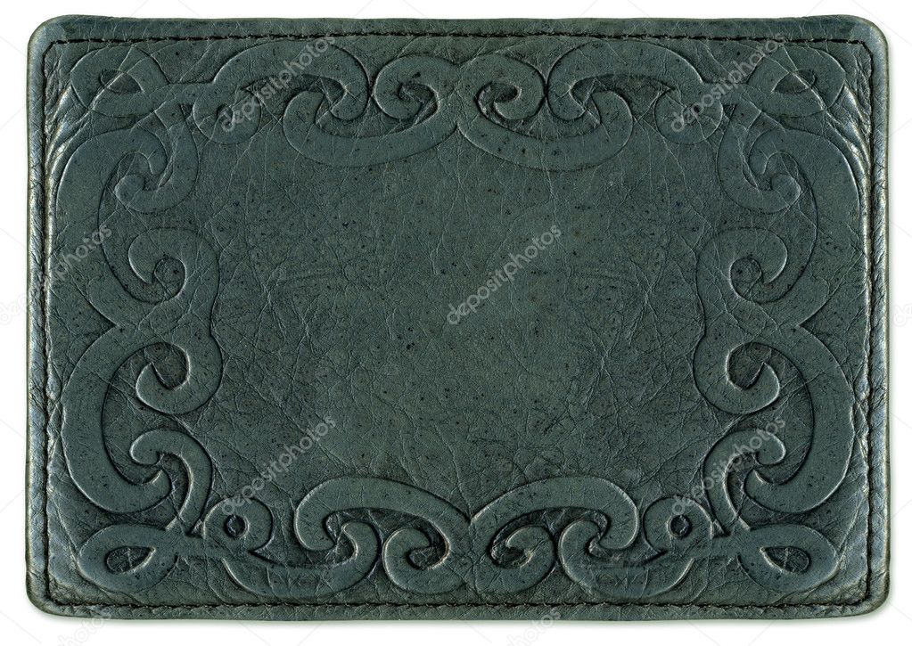 Leather texture with pattern frame