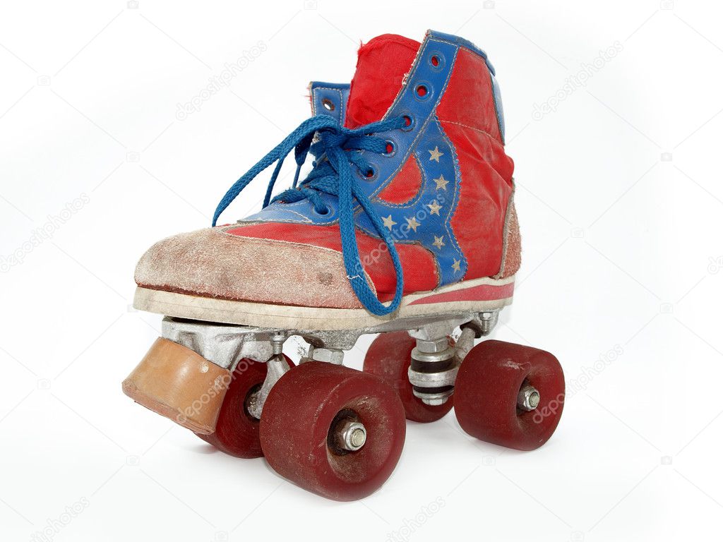 Vintage style old roller skate