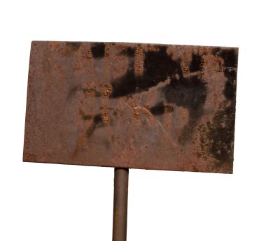 Rusty metal plate clipart