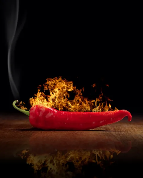 Red hot chili peppar burns — Stockfoto