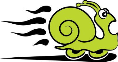 Fast snail clipart