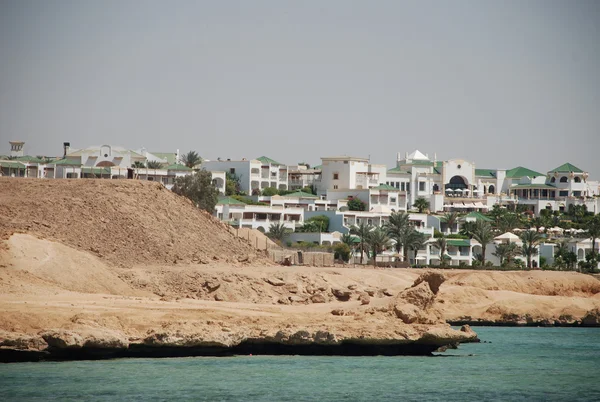 stock image Hotel at coast of the red sea.