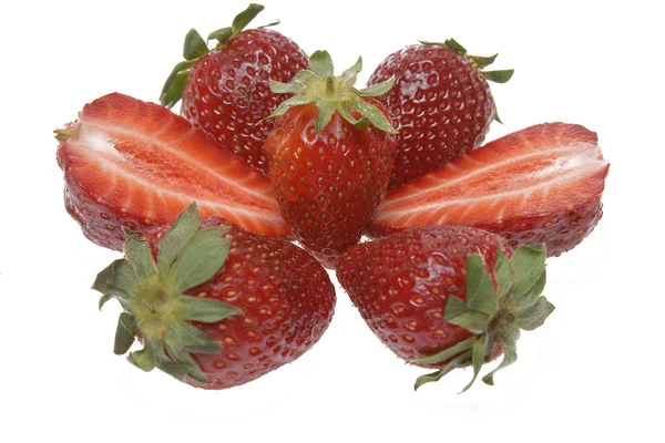 Dojrzałe czerwone truskawki — Zdjęcie stockowe