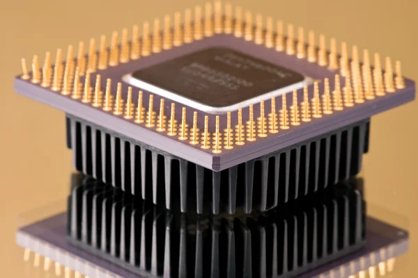 Процессорный чип — стоковое фото