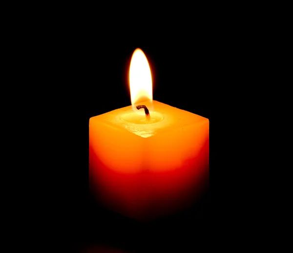 Burning decorative candle. — Stock Photo, Image