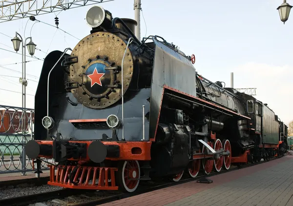 Uralte Dampflokomotive — Stockfoto