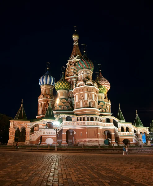 Boa noite, igreja de Vasily Blazhennogo — Fotografia de Stock
