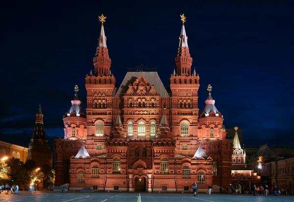 Nacht, Rusland, historisch museum — Stockfoto