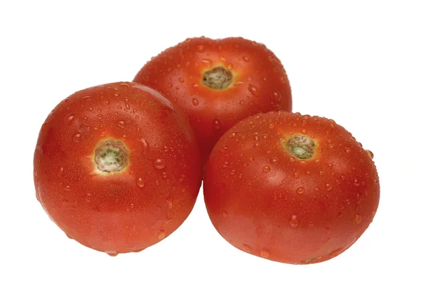 Røde tomater på en hvid baggrund - Stock-foto