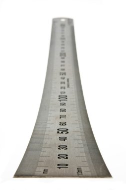 Steel ruler. clipart