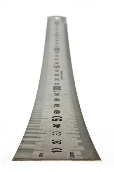Steel ruler. — Stock Photo, Image