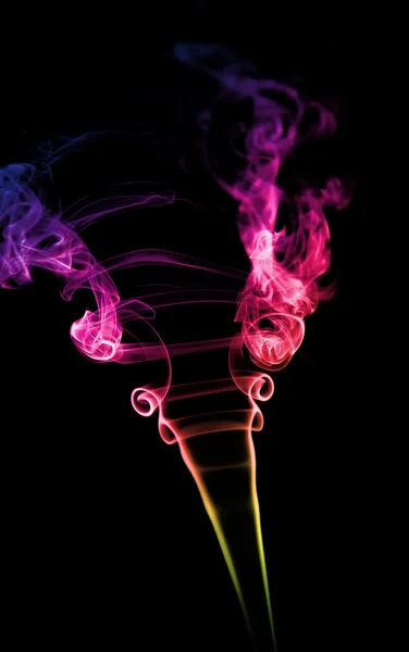 煙からのカーブ。煙の写真. — ストック写真