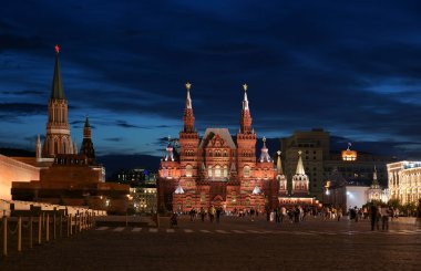 gece Moskova, Kızıl Meydan.