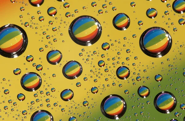 Vattendroppar, abstraktion — Stockfoto