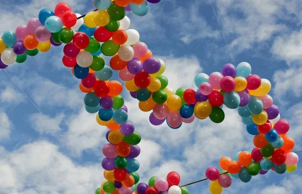 stock image Balloons against the sky