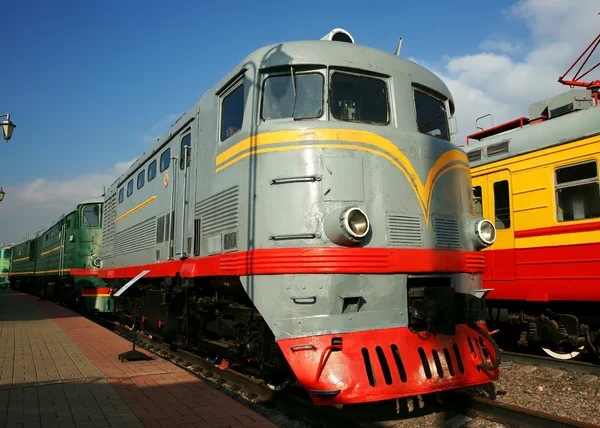 Silnik Diesla - lokomotywa — Zdjęcie stockowe