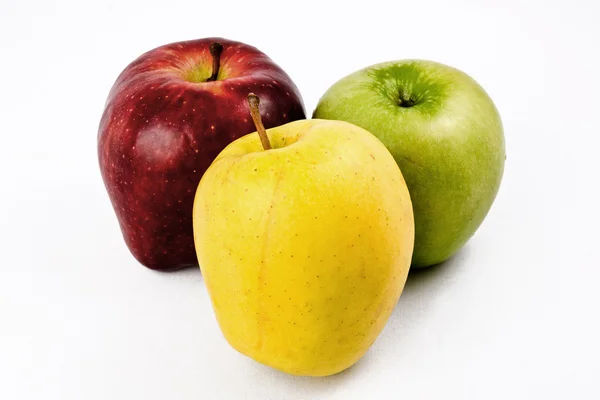 Три яблука — стокове фото