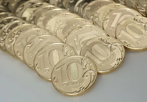 Nieuwe Russische munten — Stockfoto
