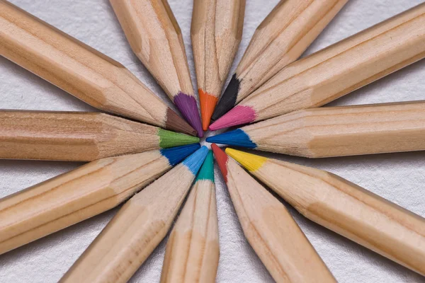 Färgglada pennor — Stockfoto