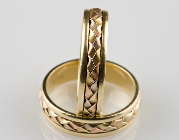 Gold wedding rings — Stock Photo, Image