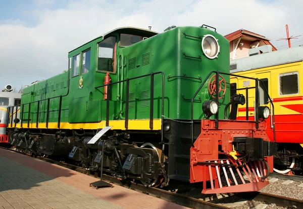 Дизельний двигун - локомотив — стокове фото