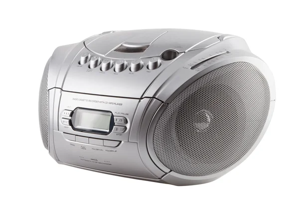 Συσκευή εγγραφής κασέτα ραδιόφωνο με cd player. άνευ αντικειμένου — Φωτογραφία Αρχείου