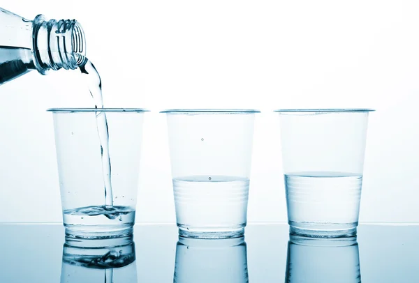 Drei Portionen Wasser — Stockfoto