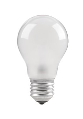 Matte white bulb clipart