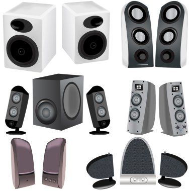 Computer speakers clipart