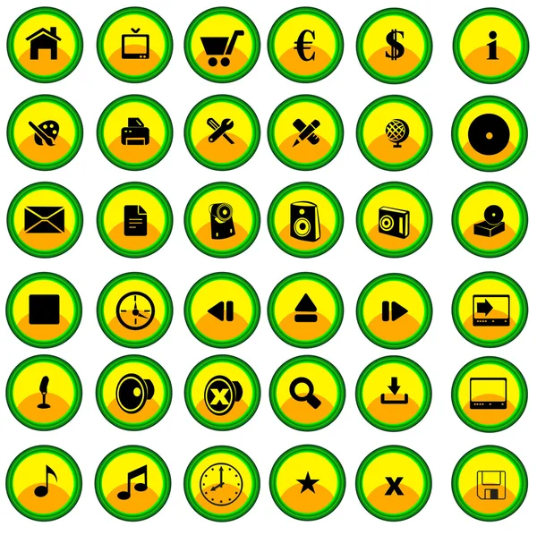 Conjunto de botones 2 — Archivo Imágenes Vectoriales