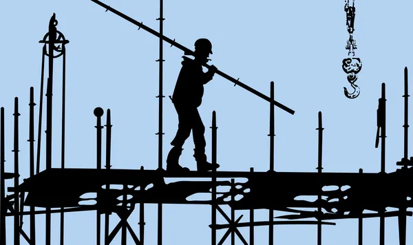 Byggnadsarbetare — Stock vektor