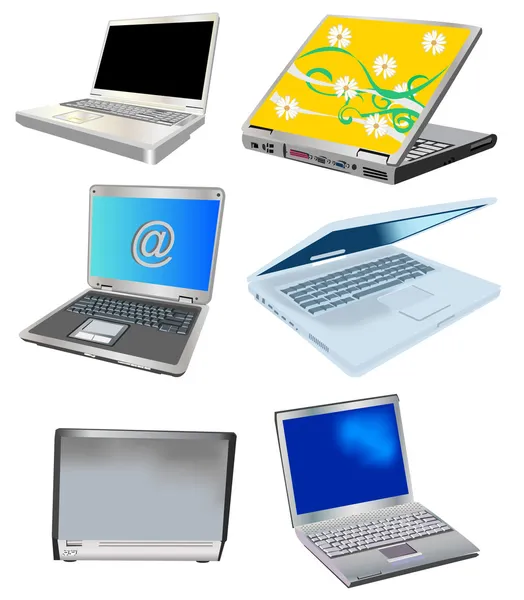 Design del computer portatile — Vettoriale Stock
