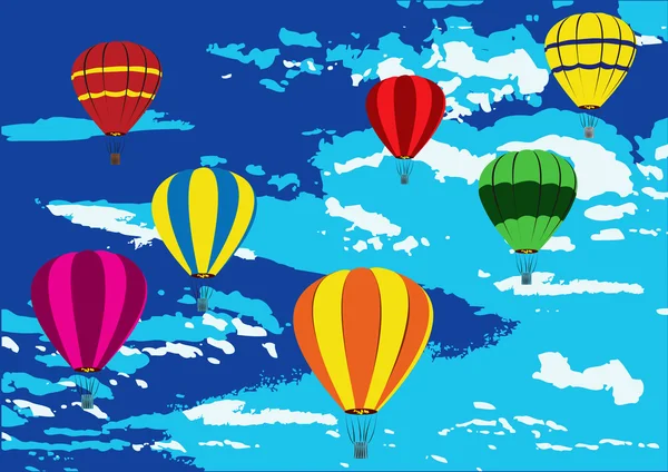 Pop-Art Luftballons — Stockvektor