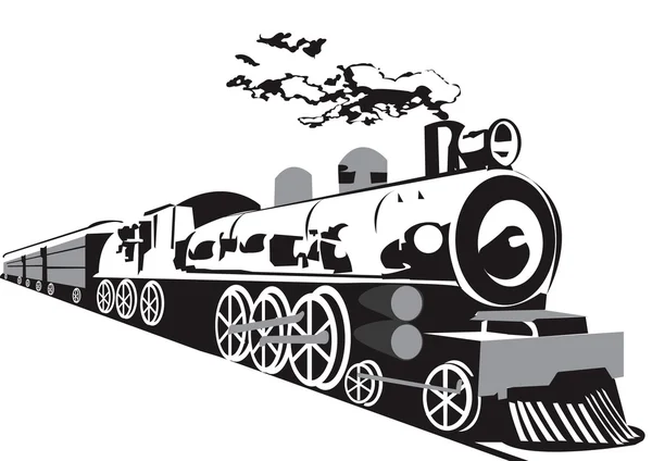Tren de vapor — Archivo Imágenes Vectoriales