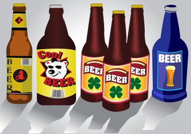 Beer bottles clipart