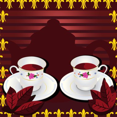 Tea time clipart