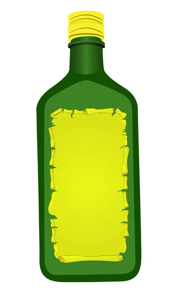 Green bottle — Stock Vector