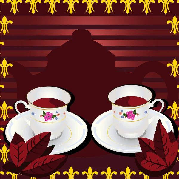 Heure du thé — Image vectorielle