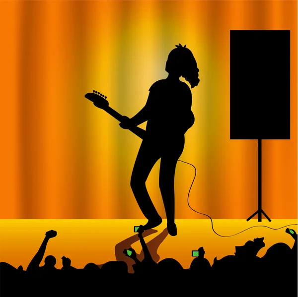 Joueur de guitare — Image vectorielle