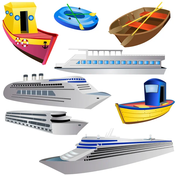 Set di icone barca 2 — Vettoriale Stock