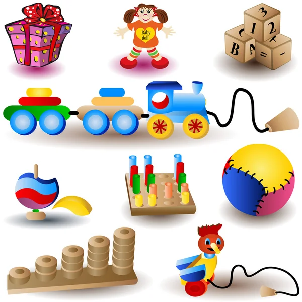 Ícones do brinquedo 1 — Vetor de Stock